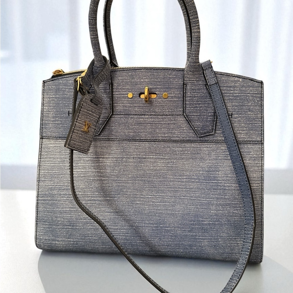 SOLD Louis Vuitton RARE Denim Leather City Steamer